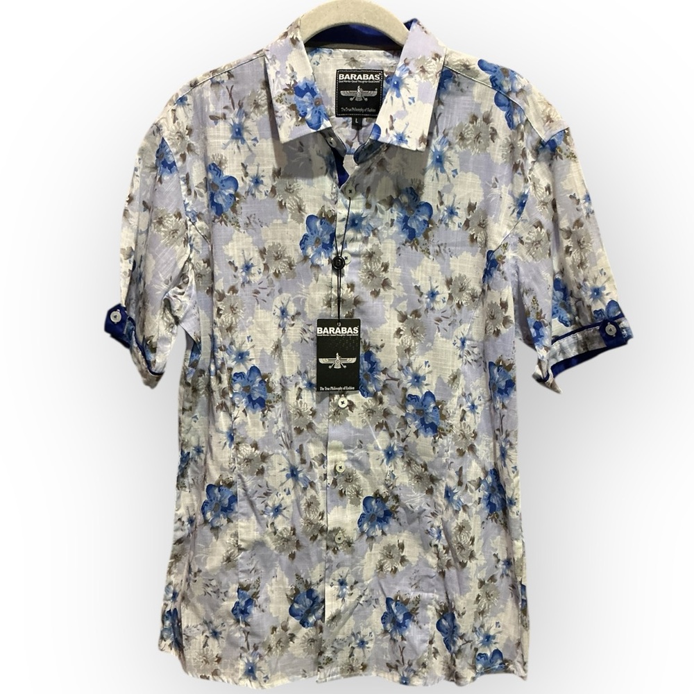 NWT BARABAS Floral Print Shirt. The True Philosophy of Fashion